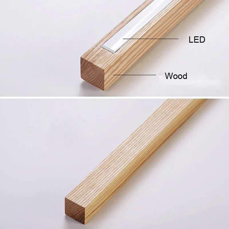 Nordisk Minimalistisk Trægulvlampe
