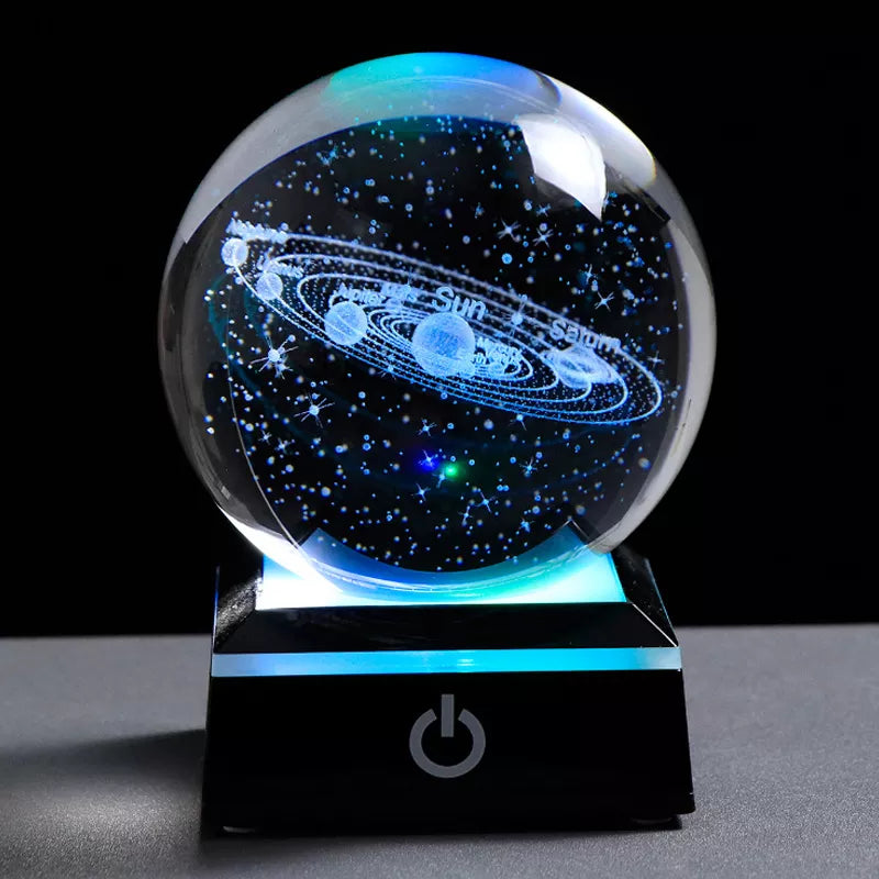 3D Krystal Kugle Solar System