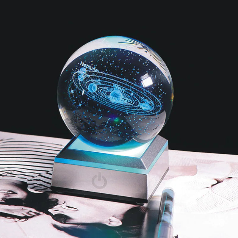 3D Krystal Kugle Solar System