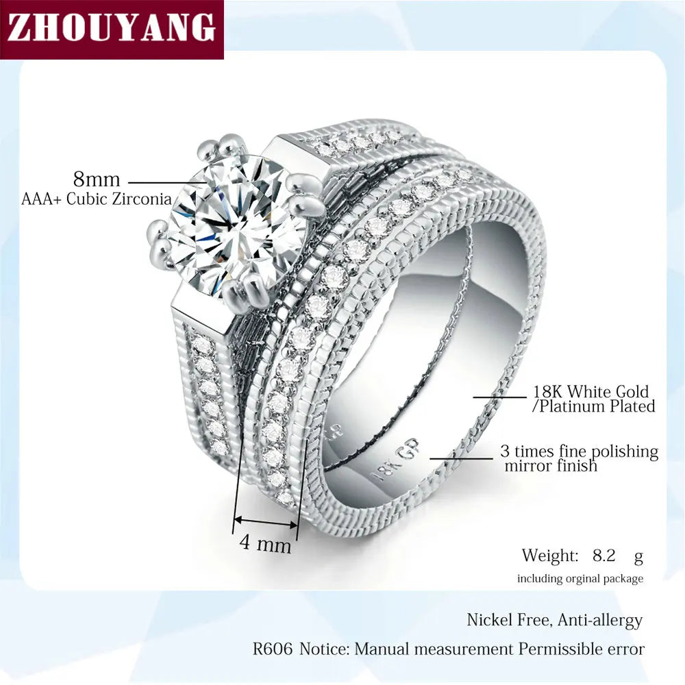 Luksus Cubic Zirconia 2 Runder