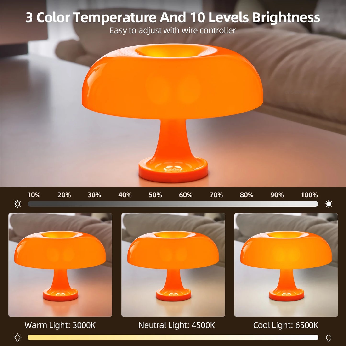 Klassisk Svampe Lampe