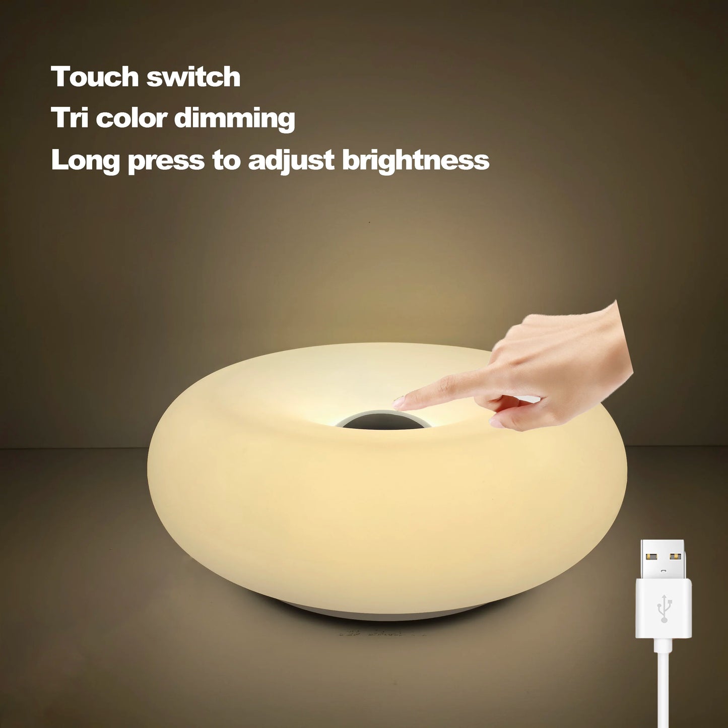 Bauhaus Donut USB Lampe