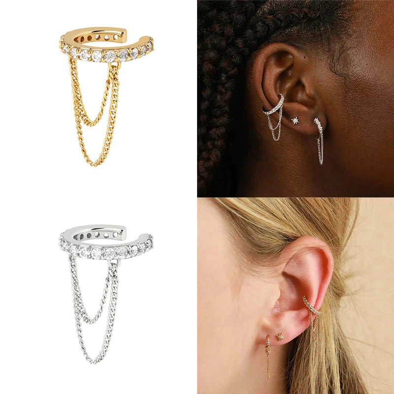 Zircon Pavé Tassel Øreringe