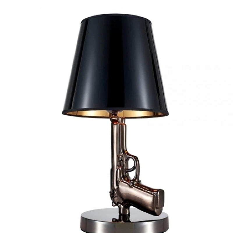 Baretta Pistol Bordlampe