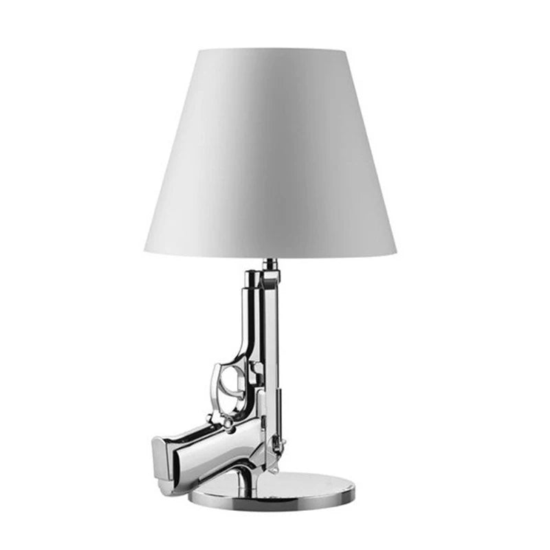 Baretta Pistol Bordlampe