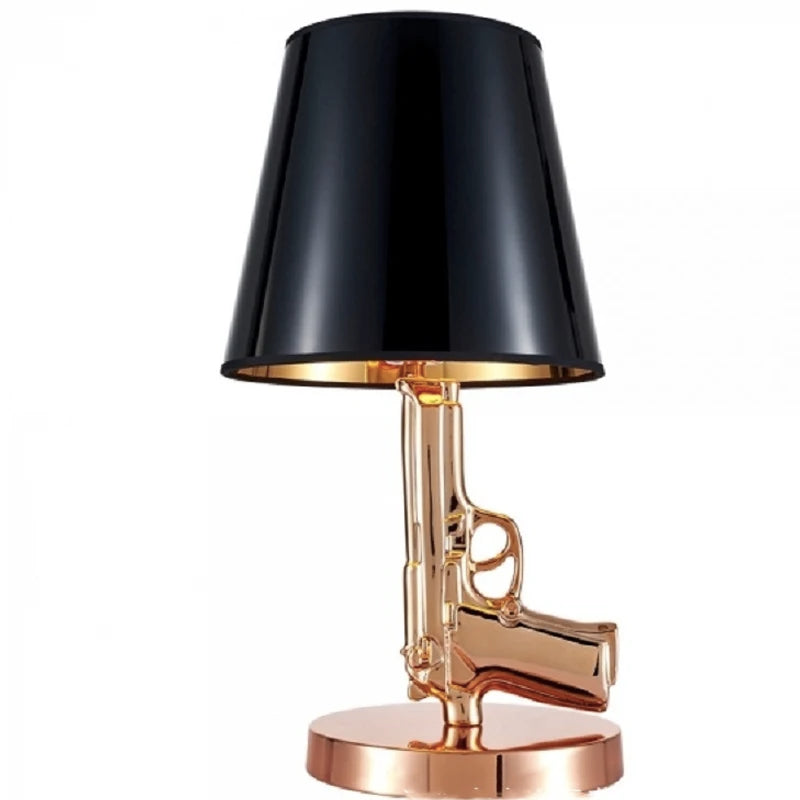 Baretta Pistol Bordlampe