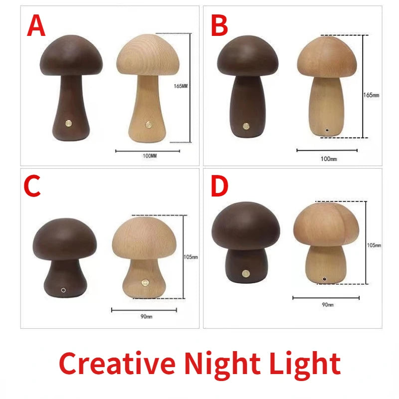 LED Svampe Nattelampe