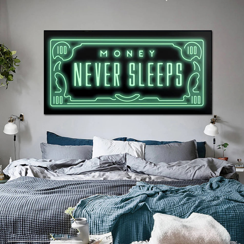 Money Never Sleeps Plakat