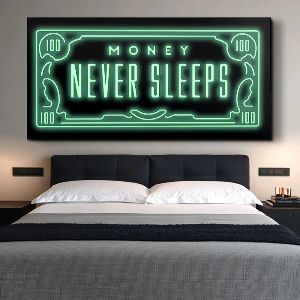 Money Never Sleeps Plakat