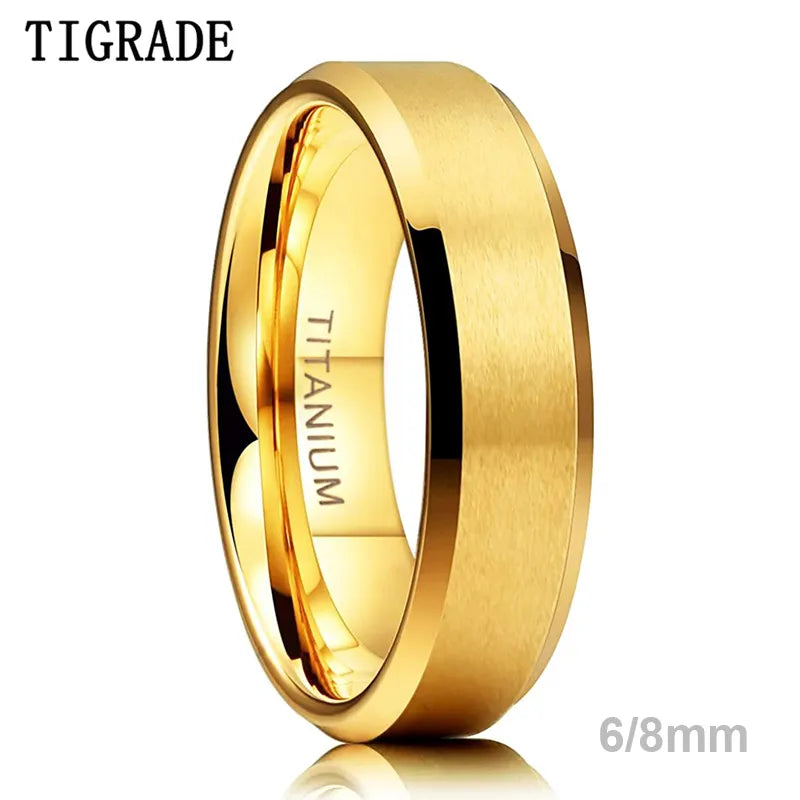 Tigade Pure Titanium Ringe i guld