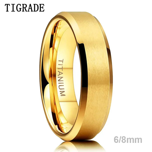 Tigade Pure Titanium Ringe i guld