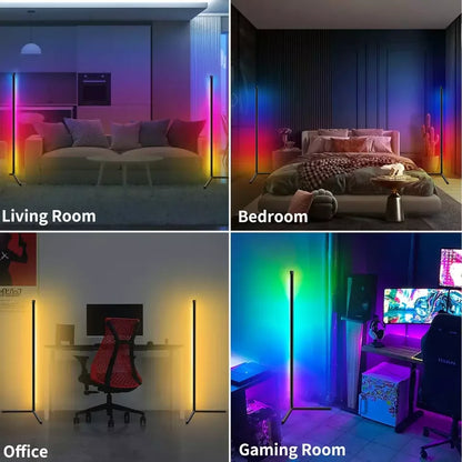 Fjernbetjent LED Gulvlampe