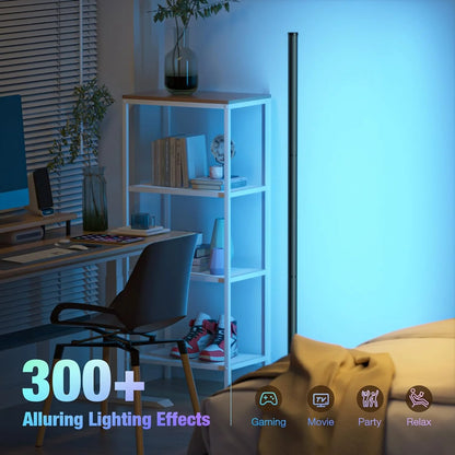 Fjernbetjent LED Gulvlampe